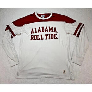 Alabama Crimson Tide Roll Tide Pressbox Ladies Size Large White Long Sleeve Tee